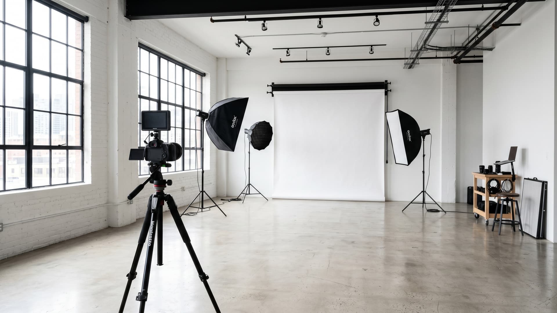 Main view of Loft Photography Studio with Natural Light