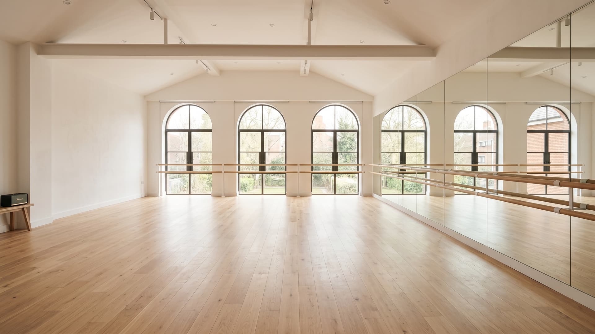 Main view of Wooden-Floor Dance Studio