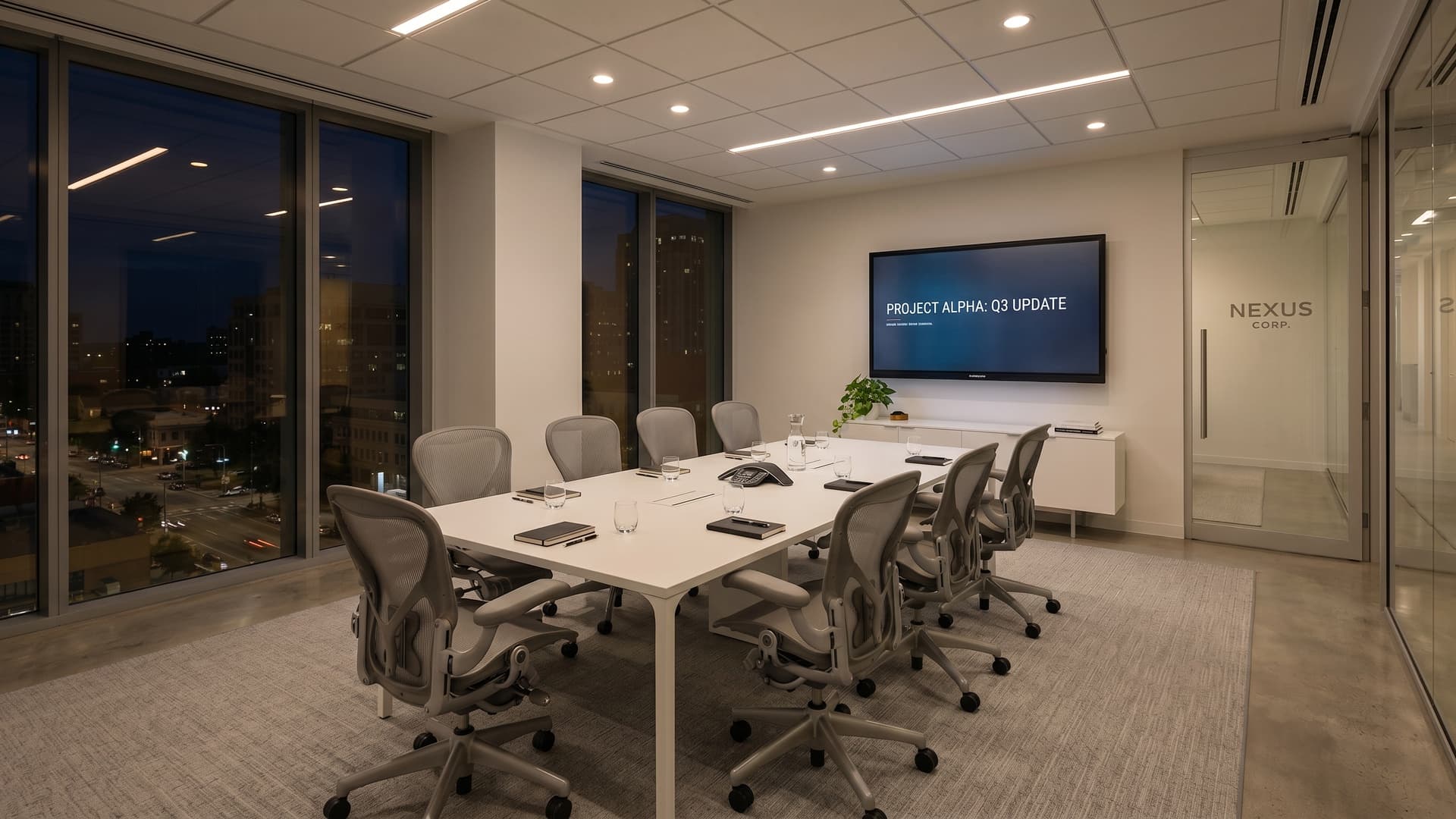 Gallery view 5 of Modern Boardroom with City View